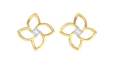 18K Gold & Diamond Women Earring KER-45